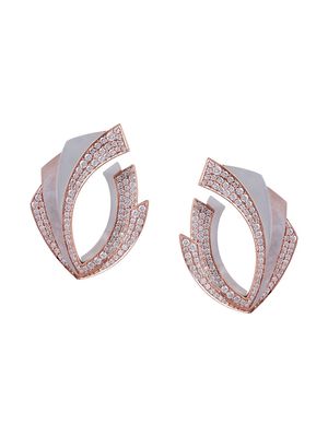 Ananya 18kt rose gold diamond Mogra Light Blossom clip-on earrings