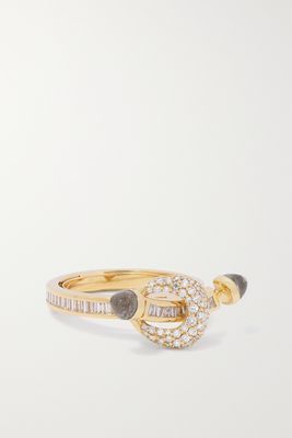 Ananya - Chakra 18-karat Gold, Crystal Quartz And Diamond Ring - 6