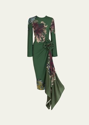 Ananya Floral Midi Dress