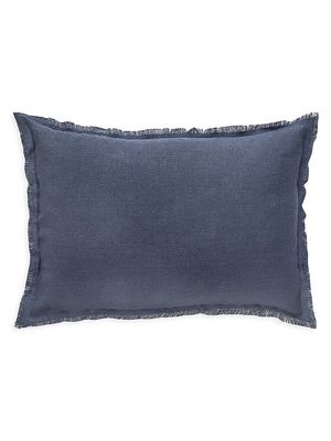 Anaya So Soft Linen Down Pillow - Navy Blue - Navy Blue