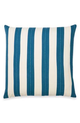 ANCHAL Cabana Stripe Accent Pillow in Blue Tones