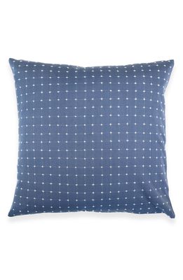 ANCHAL Cross Stitch Accent Pillow in Slate