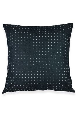 ANCHAL Cross Stitch Euro Sham in Charcoal