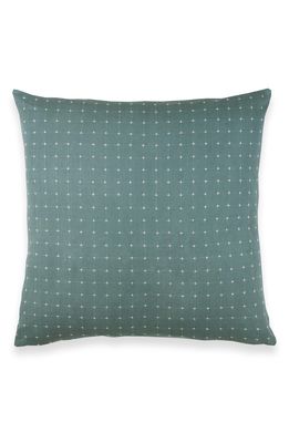 ANCHAL Cross Stitch Throw Pillow in Spruce