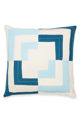ANCHAL Fracture Accent Pillow in Blue Tones