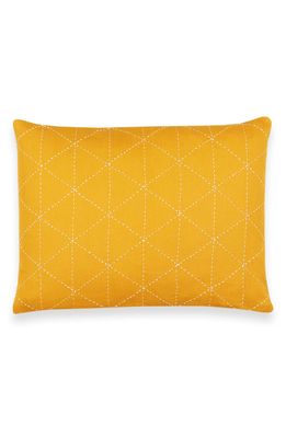 ANCHAL Graph Throw Pillow in Mustard