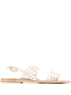 Ancient Greek Sandals Dinami woven sandals - White