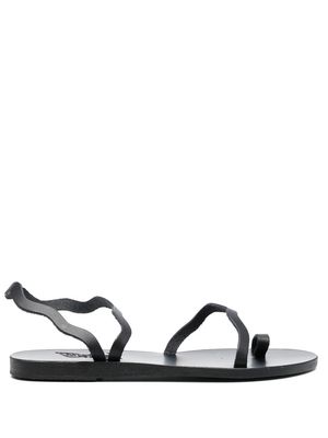 Ancient Greek Sandals Elafonisos toe-strap sandals - Black