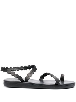Ancient Greek Sandals leather toe-strap sandals - Black