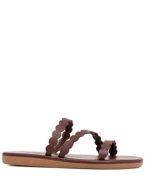 Ancient Greek Sandals Oceanis scallop-strap sandals - Brown