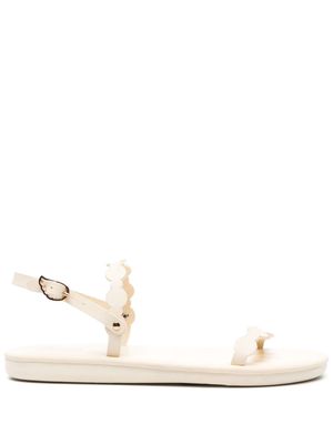 Ancient Greek Sandals Orion flat leather sandals - White
