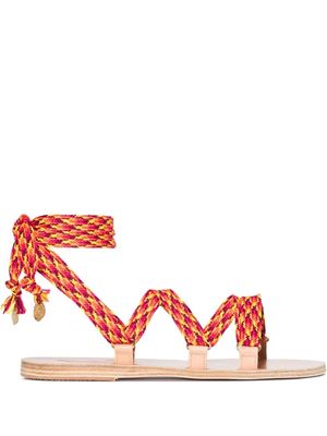 Ancient Greek Sandals Paraskevi flat-sole sandals - Orange