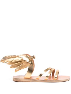 Ancient Greek Sandals Vachetta Feathers open-toe sandals - Gold