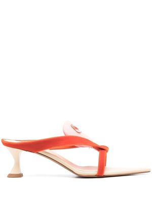 Ancuta Sarca Sun velvet 70mm sandals - Orange