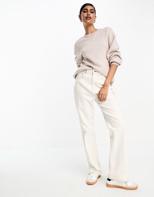 & Other Stories alpaca wool relaxed sweater in beige melange-Neutral