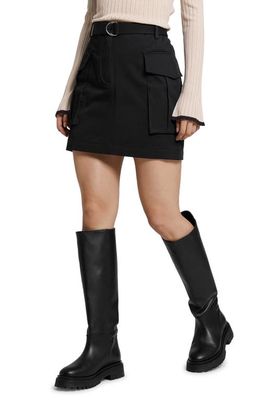& Other Stories Belted Cargo Miniskirt in Black