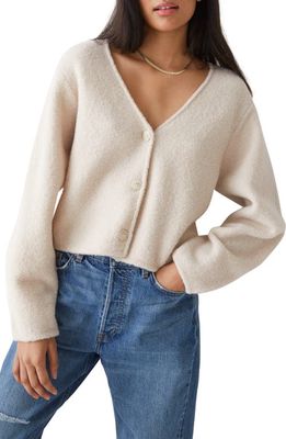 & Other Stories Boxy Wool Blend Cardigan in Mole Beige