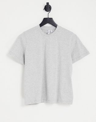 & Other Stories cotton t-shirt in gray - GRAY