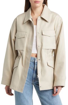 & Other Stories Cotton Utility Jacket in Beige