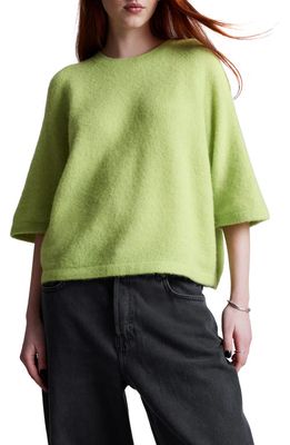 & Other Stories Crewneck Sweater in Green Dusty Light
