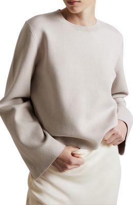 & Other Stories Crewneck Sweater in Mole Beige