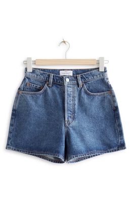 & Other Stories Denim Shorts in River Blue