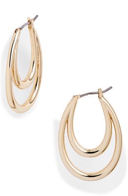 & Other Stories Double Hoop Earrings in Gold