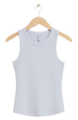 & Other Stories Fitted Rib Crewneck Tank in Light Blue