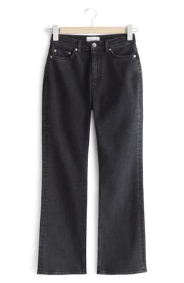 & Other Stories Flare Jeans in Archie Black