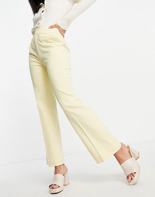 & Other Stories flare suit pants in pale yellow - part of a set - YELLOW