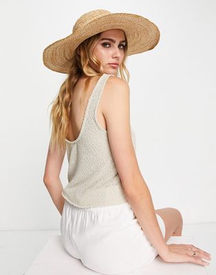 & Other Stories hat in natural straw-Neutral
