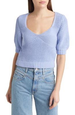 & Other Stories Heart Shaped Sweater in Light Blue