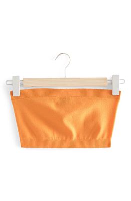 & Other Stories Knit Crop Tube Top in Orange