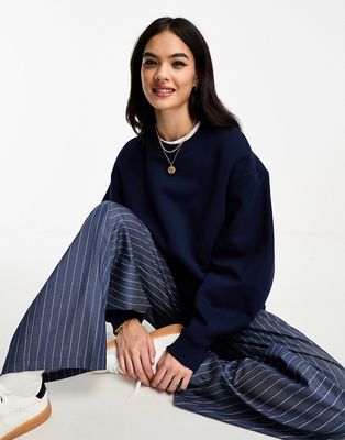 & Other Stories knit sweater in navy