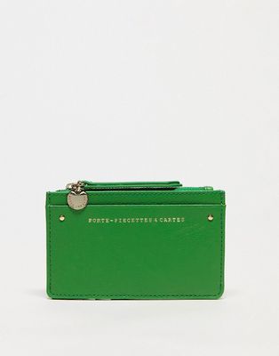 & Other Stories leather wallet in green