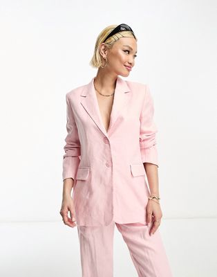 & Other Stories linen blazer in pink - part of a set