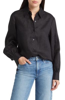 & Other Stories Linen Shirt in Black