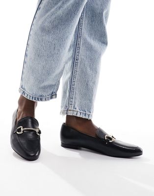 & Other Stories loafers with buckle detail in black