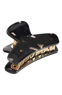 & Other Stories Marble Claw Clip in Black Dark