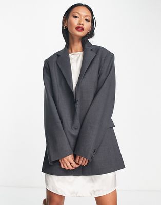& Other Stories oversized blazer in gray - part of a set