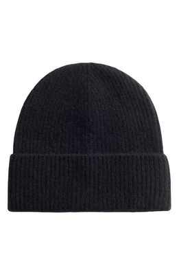 & Other Stories Recycled Cashmere Cuff Beanie in Black
