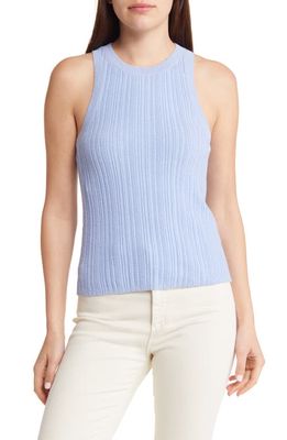 & Other Stories Rib Knit Tank in Blue