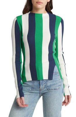 & Other Stories Rib Stripe Sweater in Multi Stripe