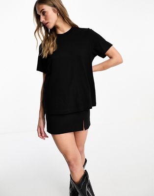 & Other Stories short sleeve T-shirt in black