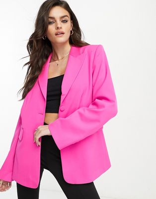& Other Stories single breasted blazer in hot pink - part of a set