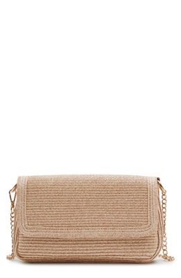 & Other Stories Straw Shoulder Bag in Natural Straw/Gold Chain
