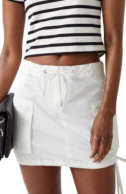 & Other Stories Stretch Cotton Cargo Skirt in White