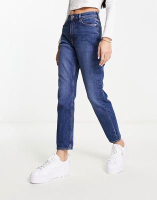 & Other Stories stretch tapered leg jeans in old blue