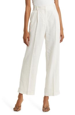 & Other Stories Tailored Linen Pants in White