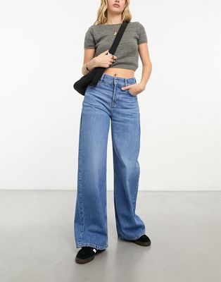 & Other Stories Ultimate wide leg jeans in Darling Blue wash